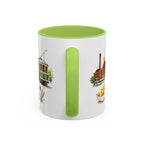 Milwaukee Illustrated Travel Mug | City Souvenir Accent Coffee Mug | 11oz 15oz Ceramic Cup