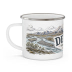 Denali National Park Vintage Enamel Camping Mug | 12oz National Park Hiking Gift