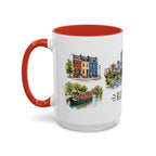 Richmond Illustrated Travel Mug | City Souvenir Accent Coffee Mug | 11oz 15oz Ceramic Cup