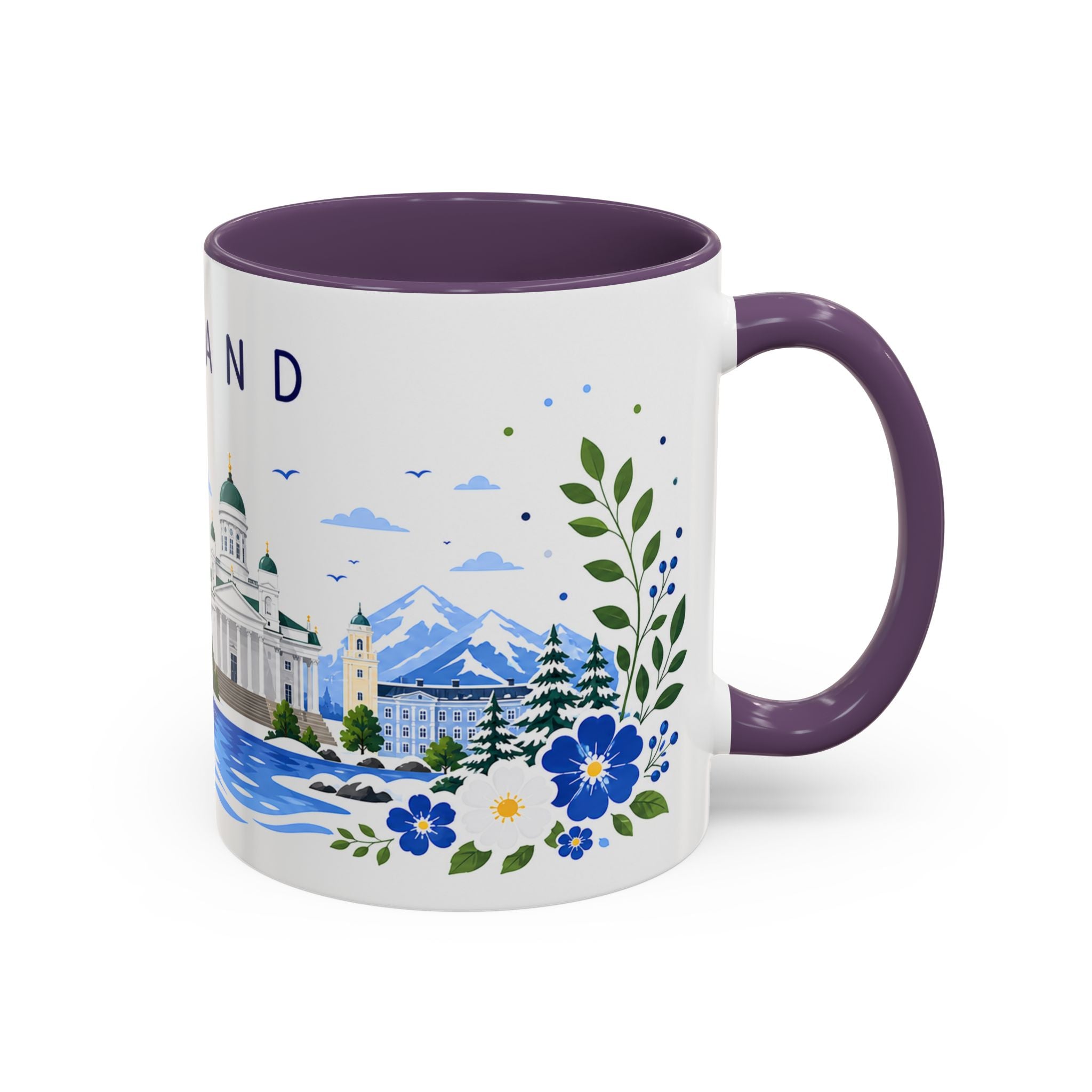 Finland Coffee Mug | Travel Souvenir Accent Mug | Place Gift Ceramic Cup 11oz 15oz