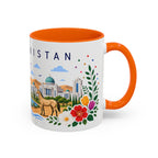 Turkmenistan Coffee Mug | Travel Souvenir Accent Mug | Place Gift Ceramic Cup 11oz 15oz