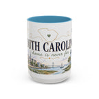 South Carolina State Mug | Botanical Map Accent Cup (11oz 15oz)