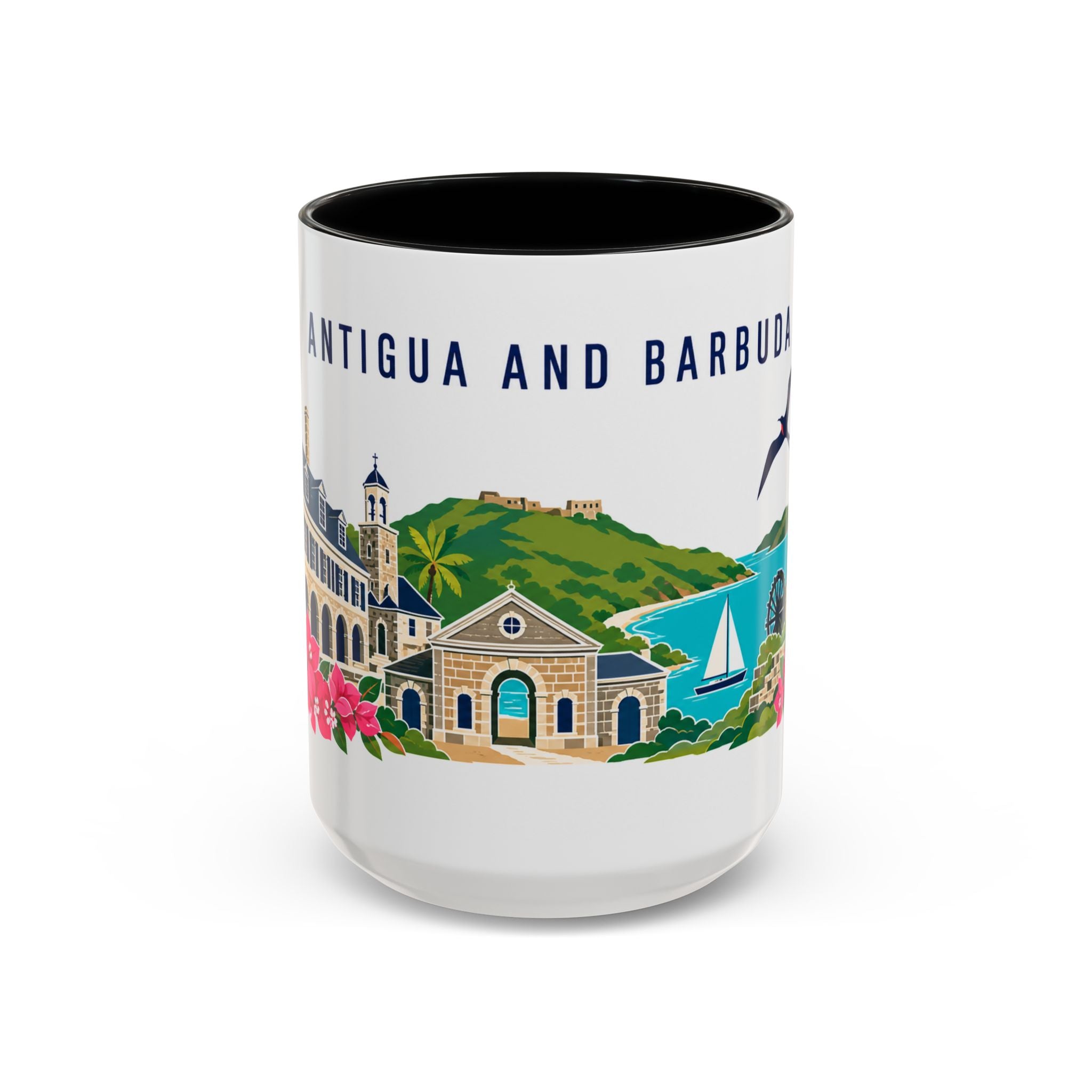 Antigua and Barbuda Coffee Mug | Travel Souvenir Accent Mug | Country Gift Ceramic Cup 11oz 15oz