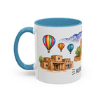 Albuquerque Illustrated Travel Mug | City Souvenir Accent Coffee Mug | 11oz 15oz Ceramic Cup