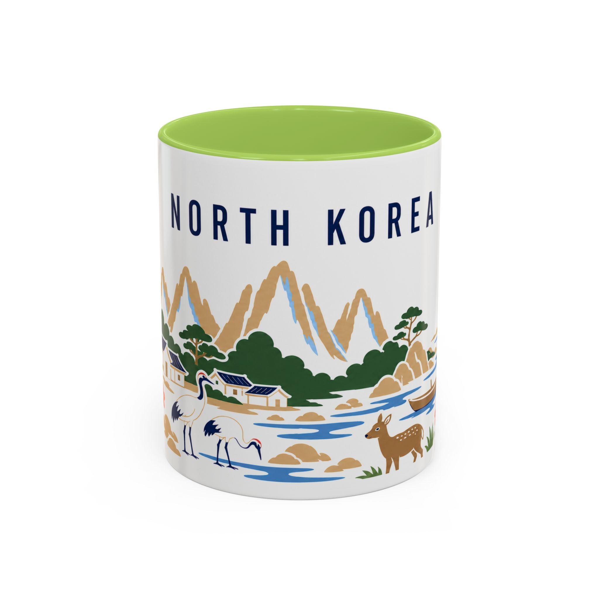 North Korea Coffee Mug | Travel Souvenir Accent Mug | Country Gift Ceramic Cup 11oz 15oz