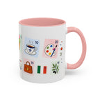 Florence Coffee Mug | Postage Stamp Collage Mug | Travel Souvenir Accent Cup 11oz 15oz