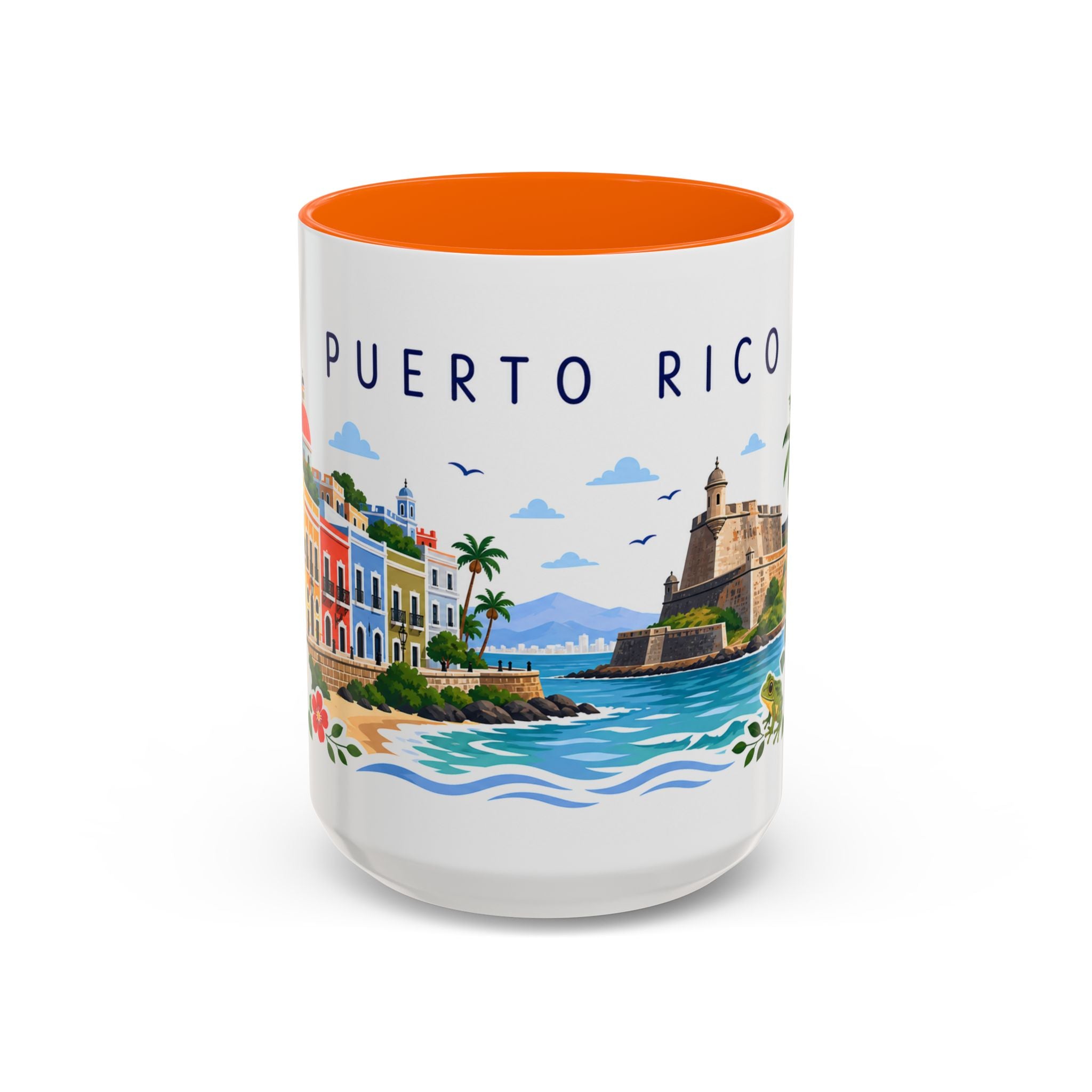 Puerto Rico Coffee Mug | Travel Souvenir Accent Mug | Place Gift Ceramic Cup 11oz 15oz