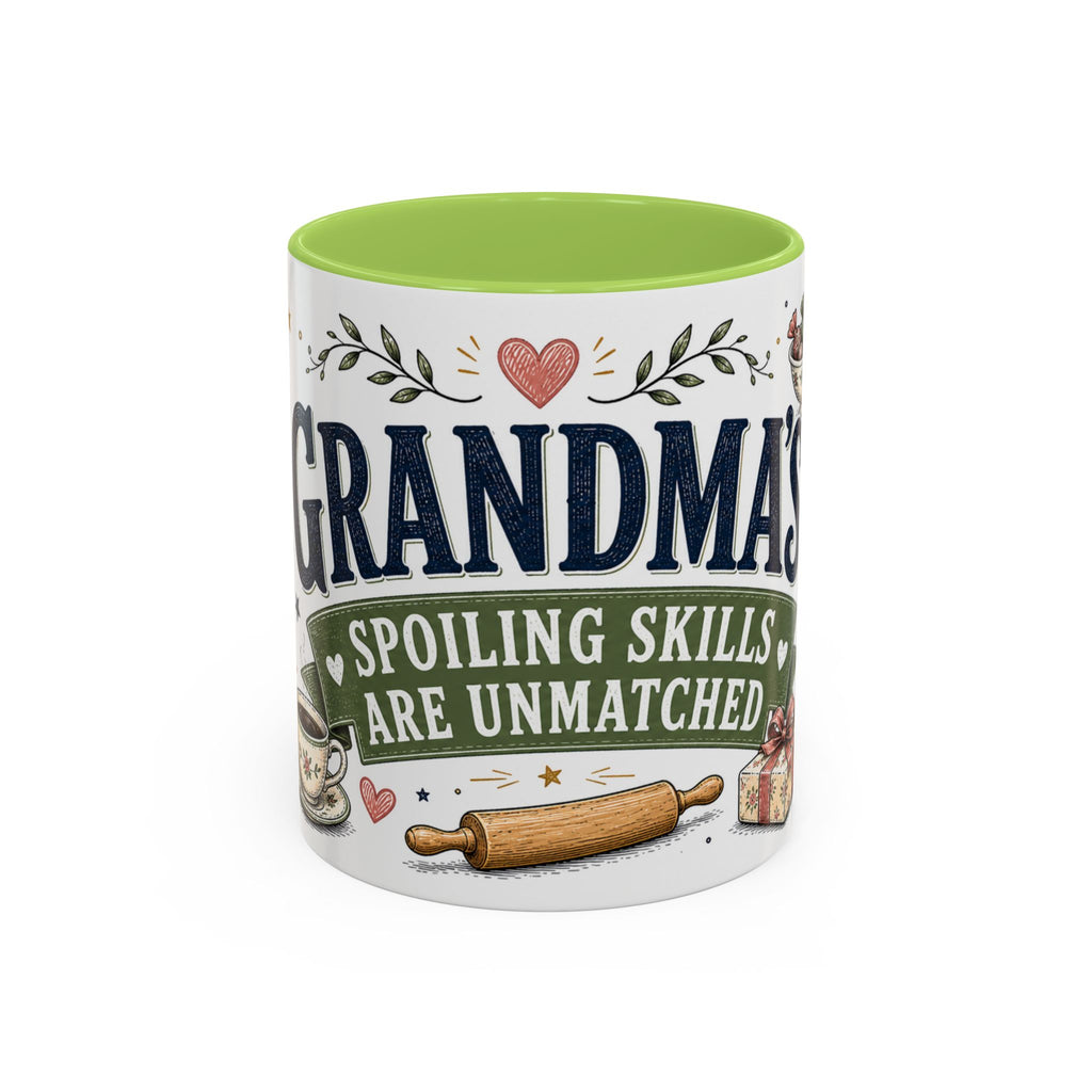 Grandma's Spoiling Skills Are Unmatched Coffee Mug | Funny Gift From Grandkids | Accent Ceramic 11oz 15oz