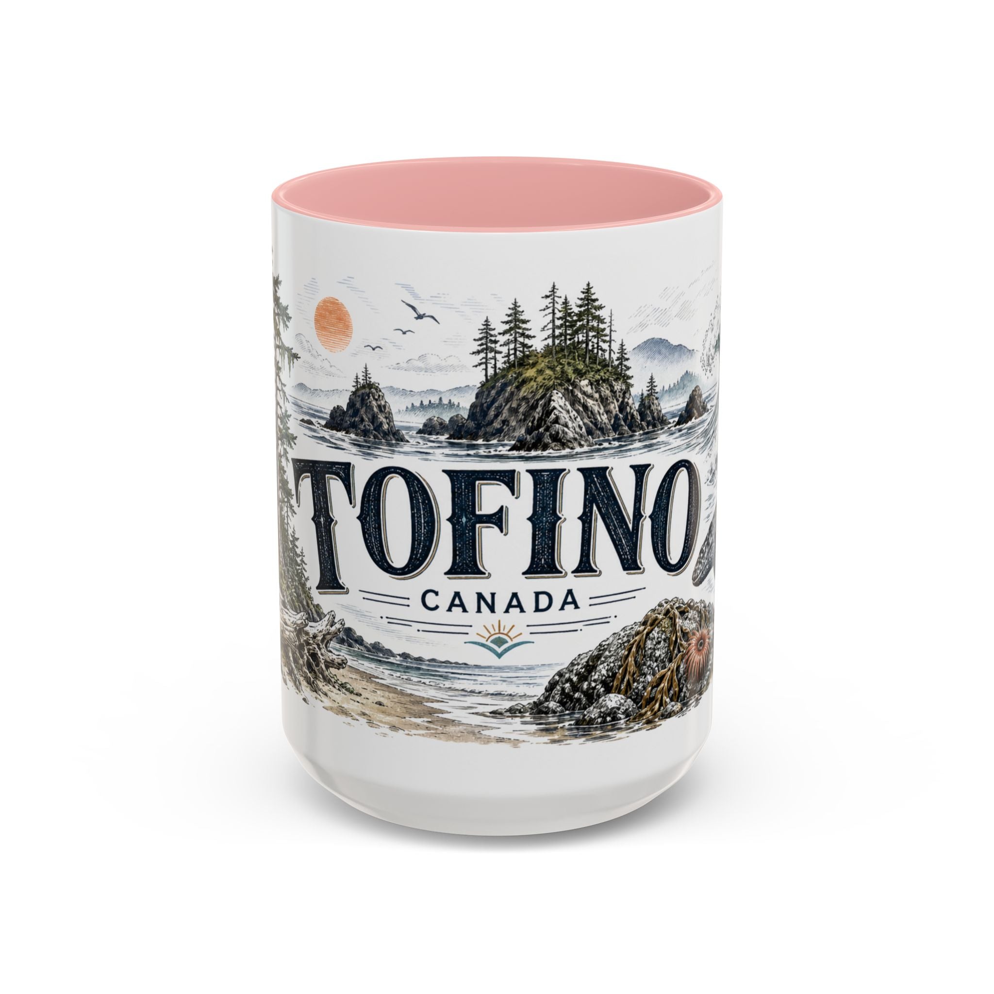 Tofino Mug, Canada Travel Souvenir, Bucket List Gift, Accent Ceramic Coffee Mug 11oz 15oz