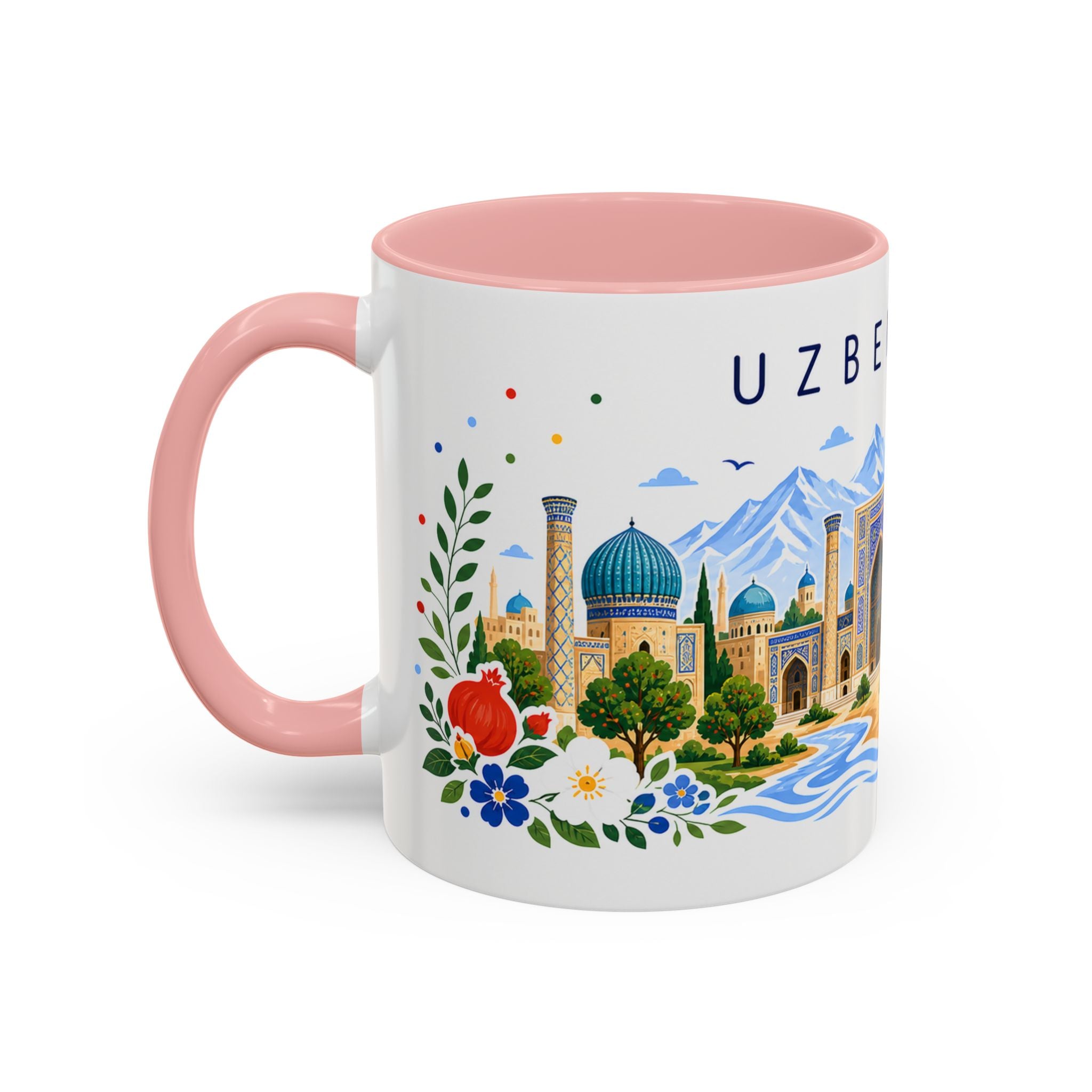 Uzbekistan Coffee Mug | Travel Souvenir Accent Mug | Place Gift Ceramic Cup 11oz 15oz