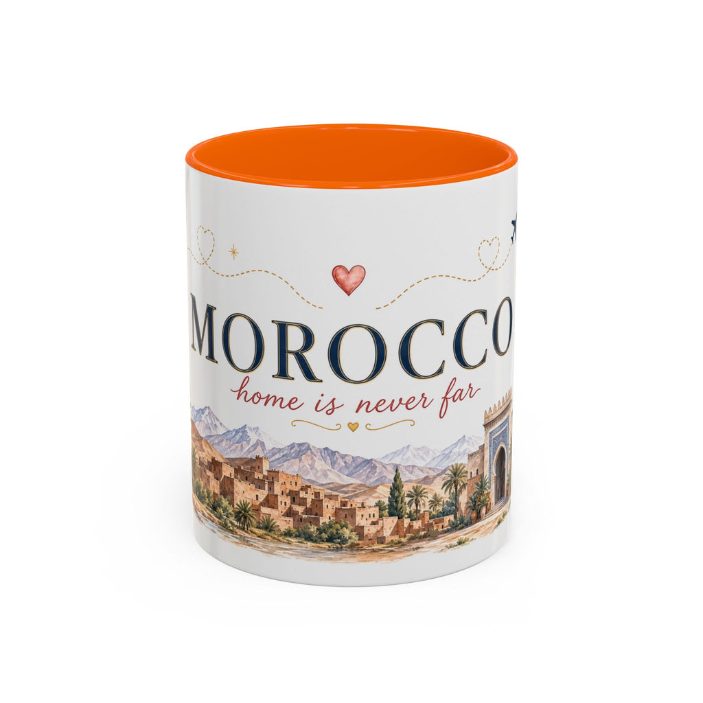 Morocco Home Country Mug | Moving Away Gift | Long Distance Friendship | 11 oz 15 oz Accent Mug