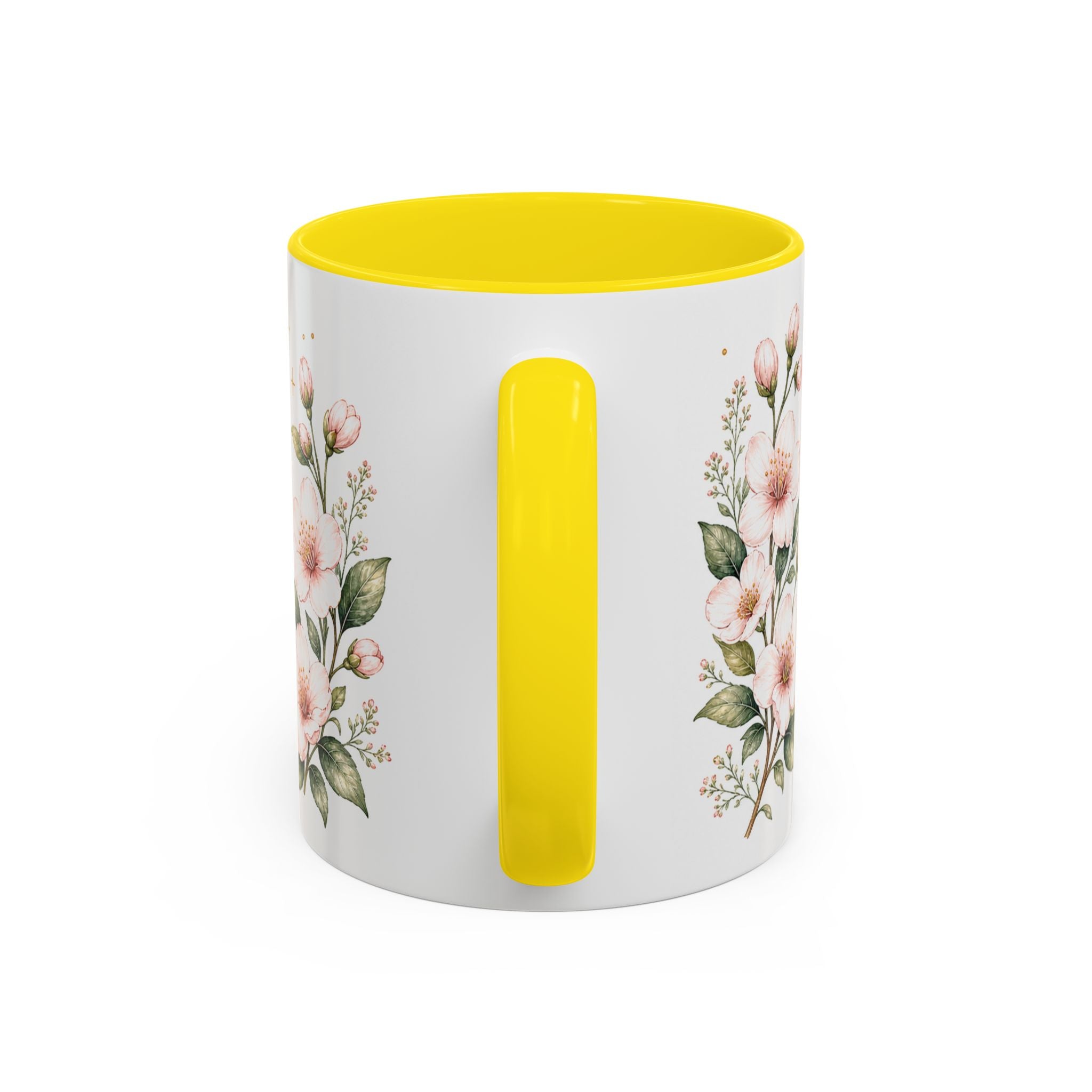Delaware State Map Mug | Botanical Beach Accent Coffee Cup (11oz/15oz)