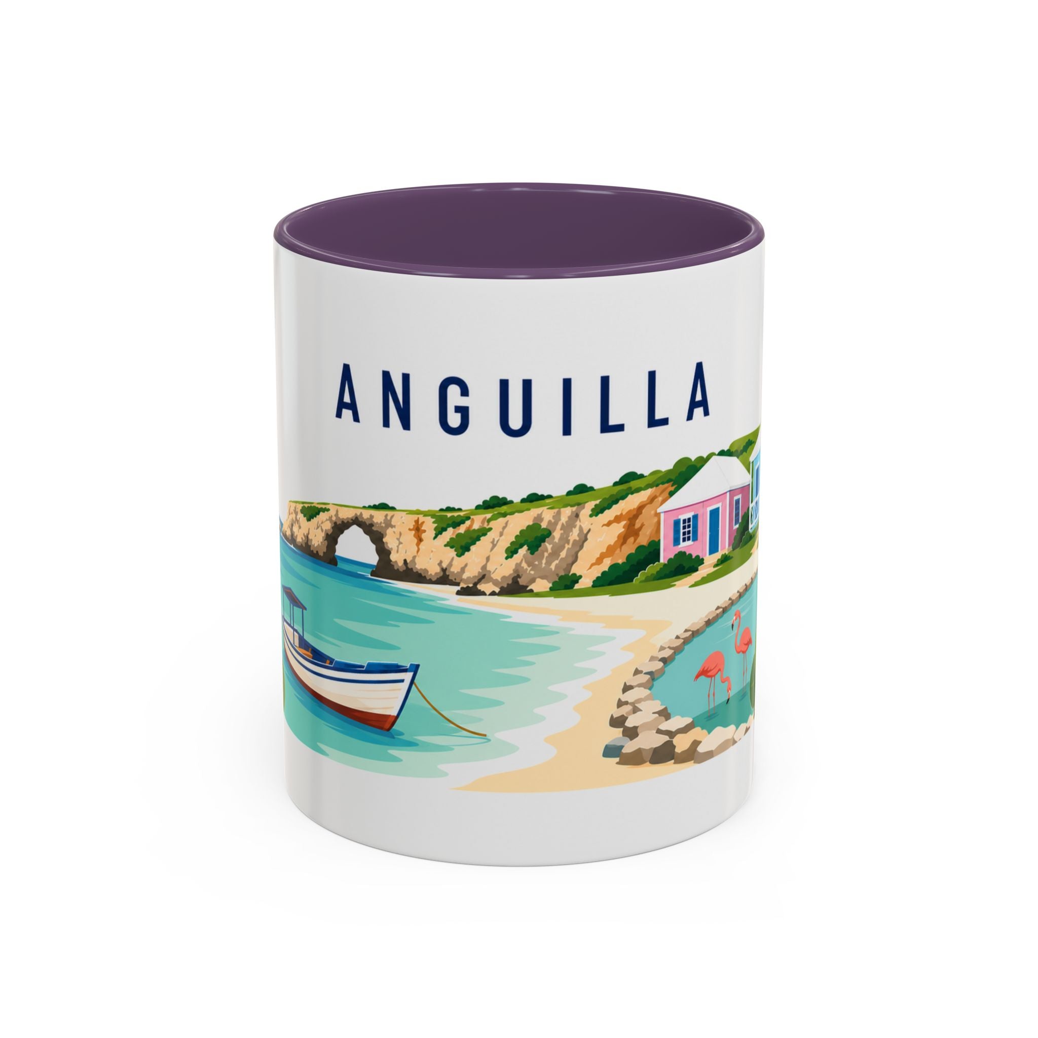 Anguilla Coffee Mug | Travel Souvenir Accent Mug | Country Gift Ceramic Cup 11oz 15oz