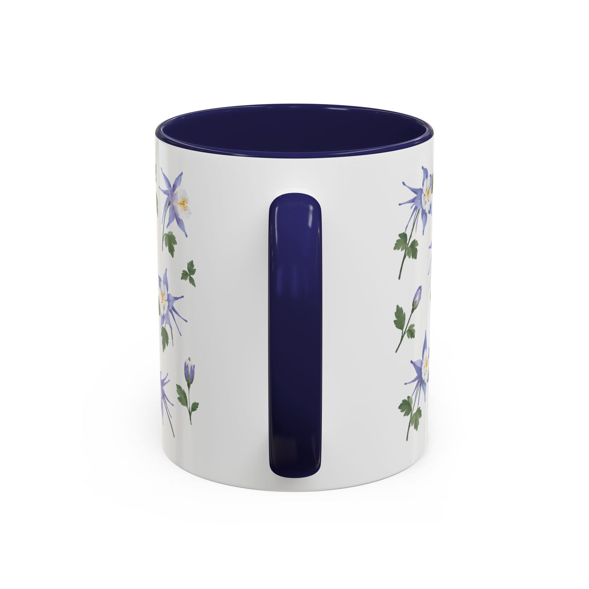 Colorado Rocky Mountain columbine Mug, State Flower Floral Coffee Cup, 11oz Botanical Gift