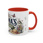 Grandma's Garden Of Love Coffee Mug | Gift From Grandkids | Accent Color Ceramic 11oz 15oz
