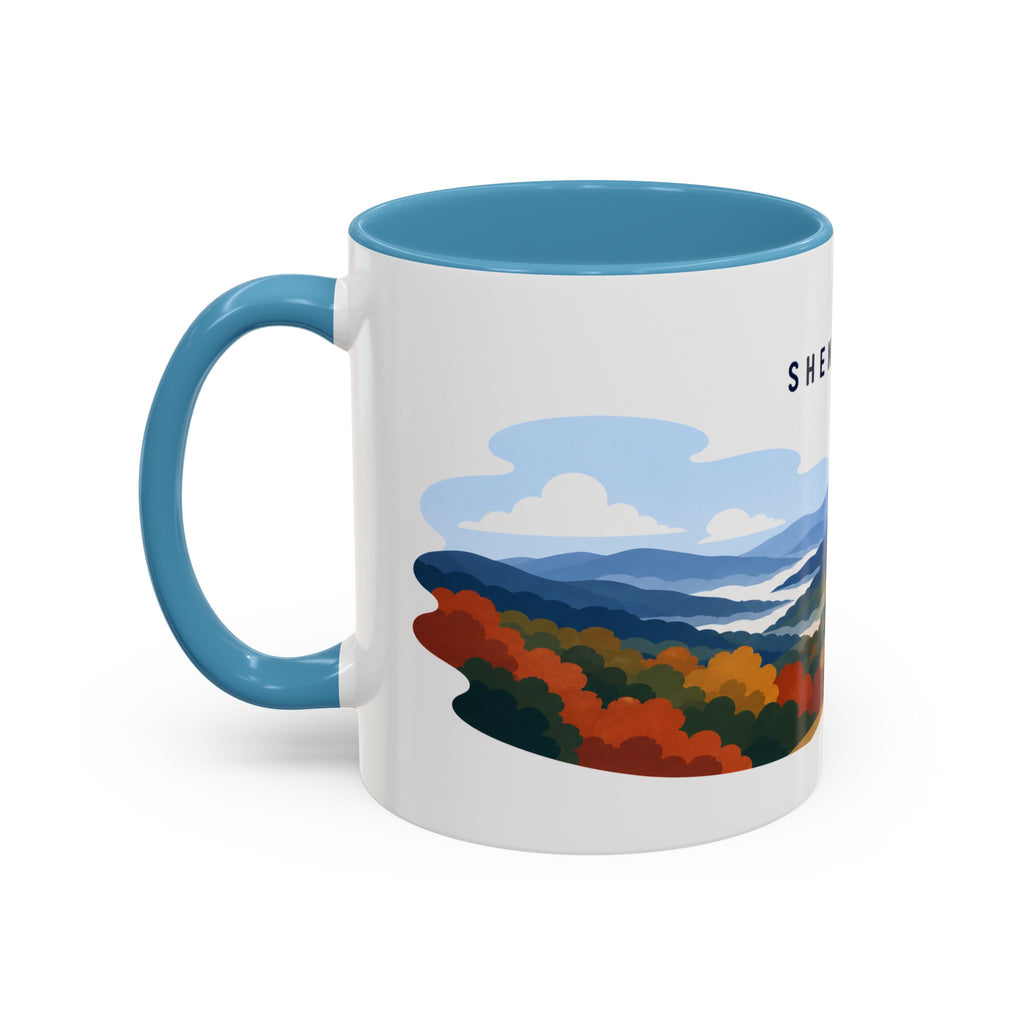 Shenandoah National Park Coffee Mug | Solid Color Block Park Souvenir | 11oz 15oz Accent Mug