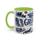 Great Smoky Mountains Coffee Mug | National Park Hiking Gift | Accent Color Ceramic 11oz 15oz