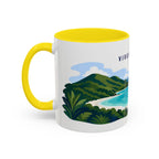 Virgin Islands National Park Coffee Mug | Solid Color Block Park Souvenir | 11oz 15oz Accent Mug