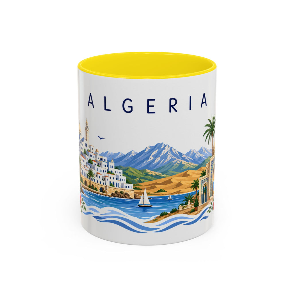 Algeria Coffee Mug | Travel Souvenir Accent Mug | Place Gift Ceramic Cup 11oz 15oz