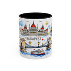 Budapest Travel Mug | European City Souvenir Accent Coffee Mug | 11oz 15oz Ceramic Cup