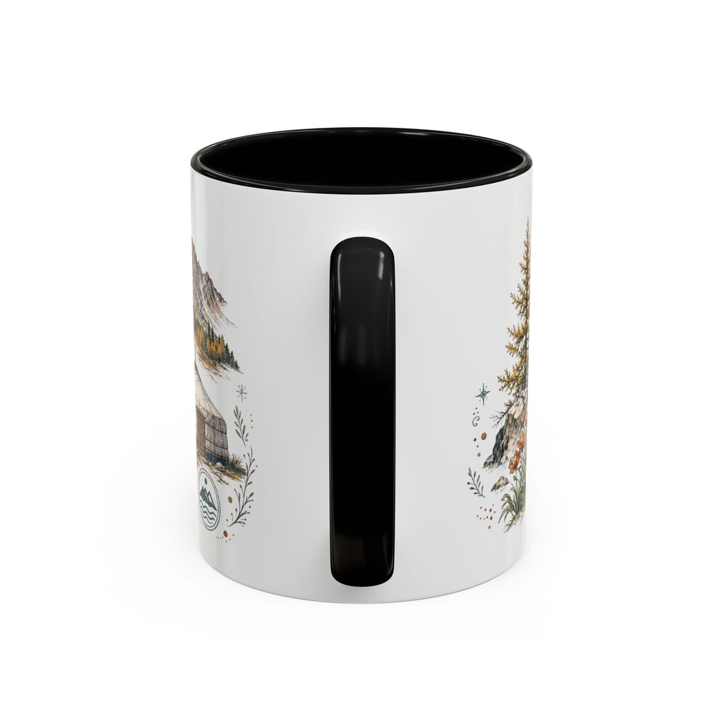 Altai Mountains Mug, Mongolia Travel Souvenir, Bucket List Gift, Accent Ceramic Coffee Mug 11oz 15oz