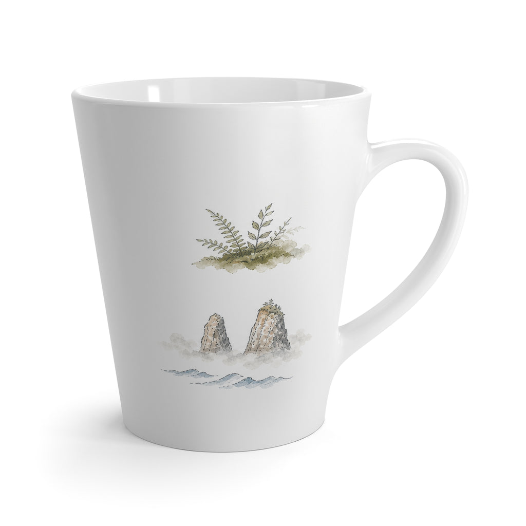 Olympic National Park Latte Mug | Pastel Watercolor Nature Coffee Cup | 12 oz Travel Souvenir Gift
