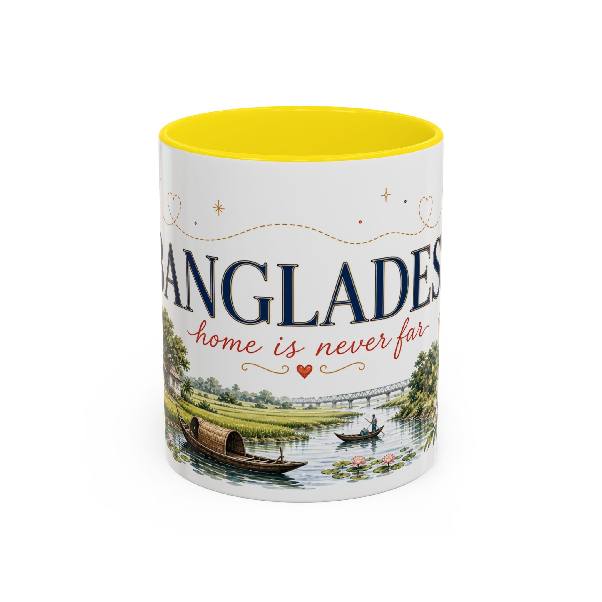 Bangladesh Home Country Mug | Moving Away Gift | Long Distance Friendship | 11 oz 15 oz Accent Mug