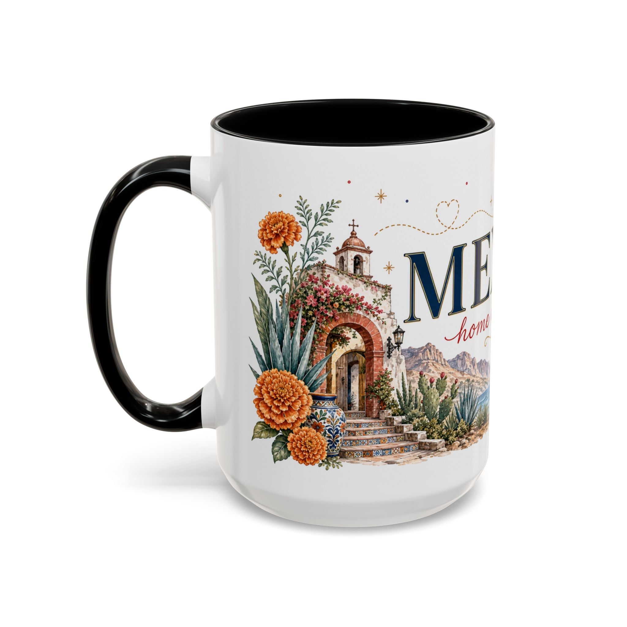 Mexico Home Country Mug | Moving Away Gift | Long Distance Friendship | 11 oz 15 oz Accent Mug