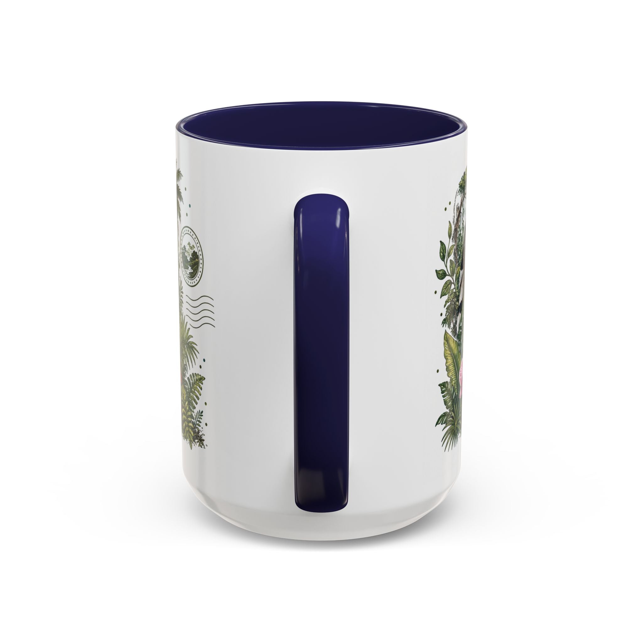 Borneo Rainforest Coffee Mug | Travel Destination Souvenir Gift | Accent Color Ceramic 11oz 15oz