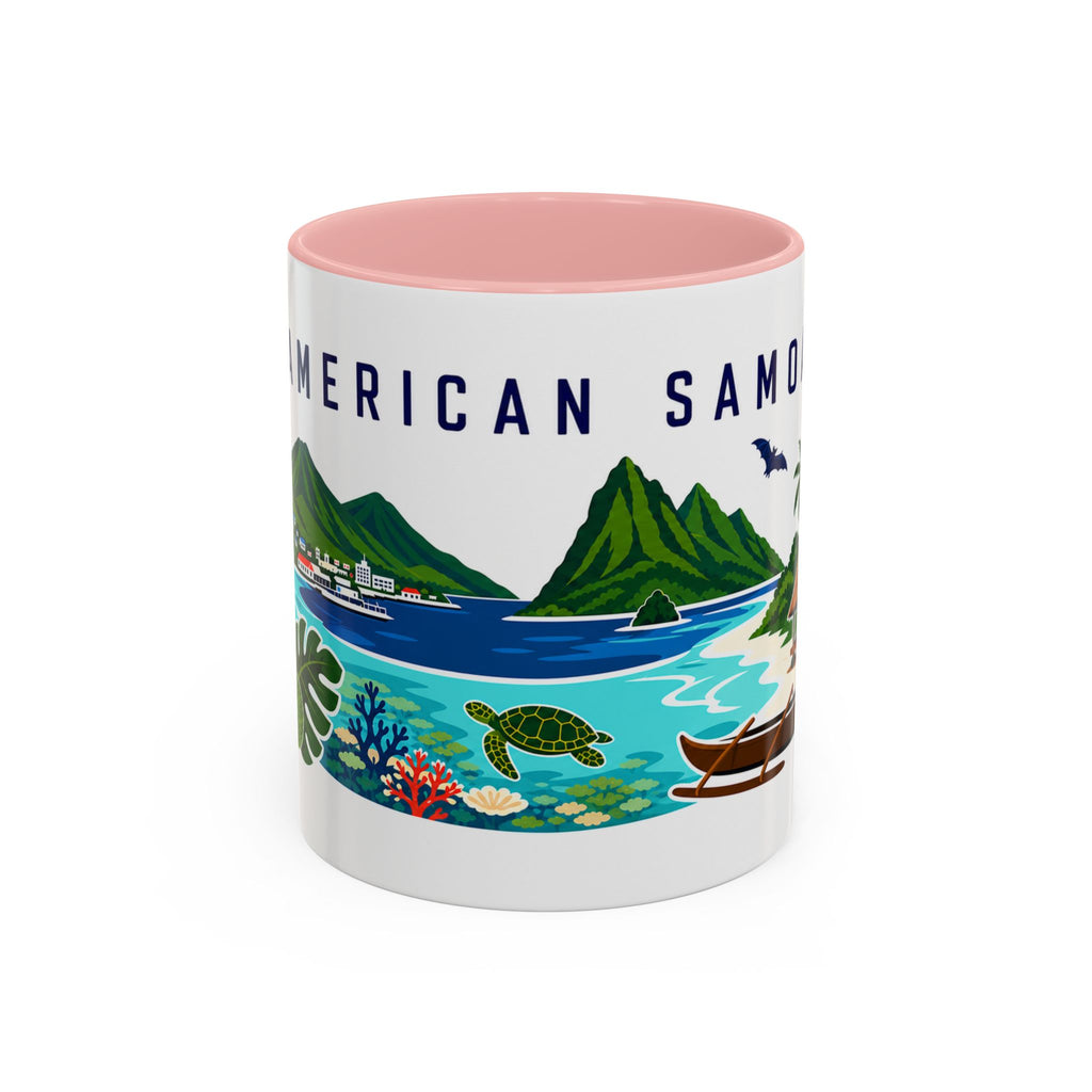 American Samoa Coffee Mug | Travel Souvenir Accent Mug | Country Gift Ceramic Cup 11oz 15oz