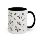 Massachusetts Mayflower Mug, State Flower Floral Coffee Cup, 11oz Botanical Gift