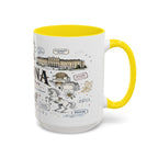 Vienna Coffee Mug | Austria Souvenir Travel Gift | Accent Color Ceramic 11oz 15oz