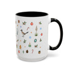 Santa Fe Christmas Mug | Watercolor City Souvenir | Ceramic Coffee Cup (11oz 15oz)