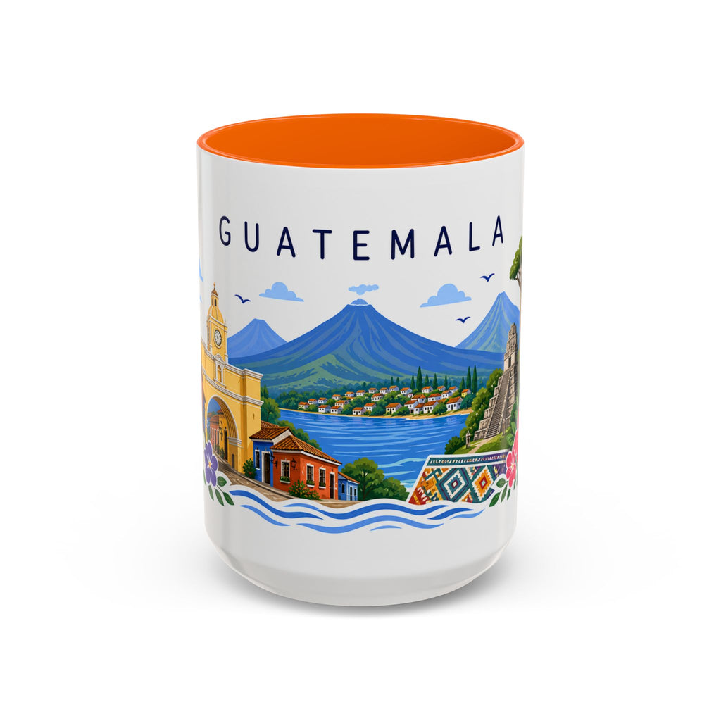 Guatemala Coffee Mug | Travel Souvenir Accent Mug | Place Gift Ceramic Cup 11oz 15oz