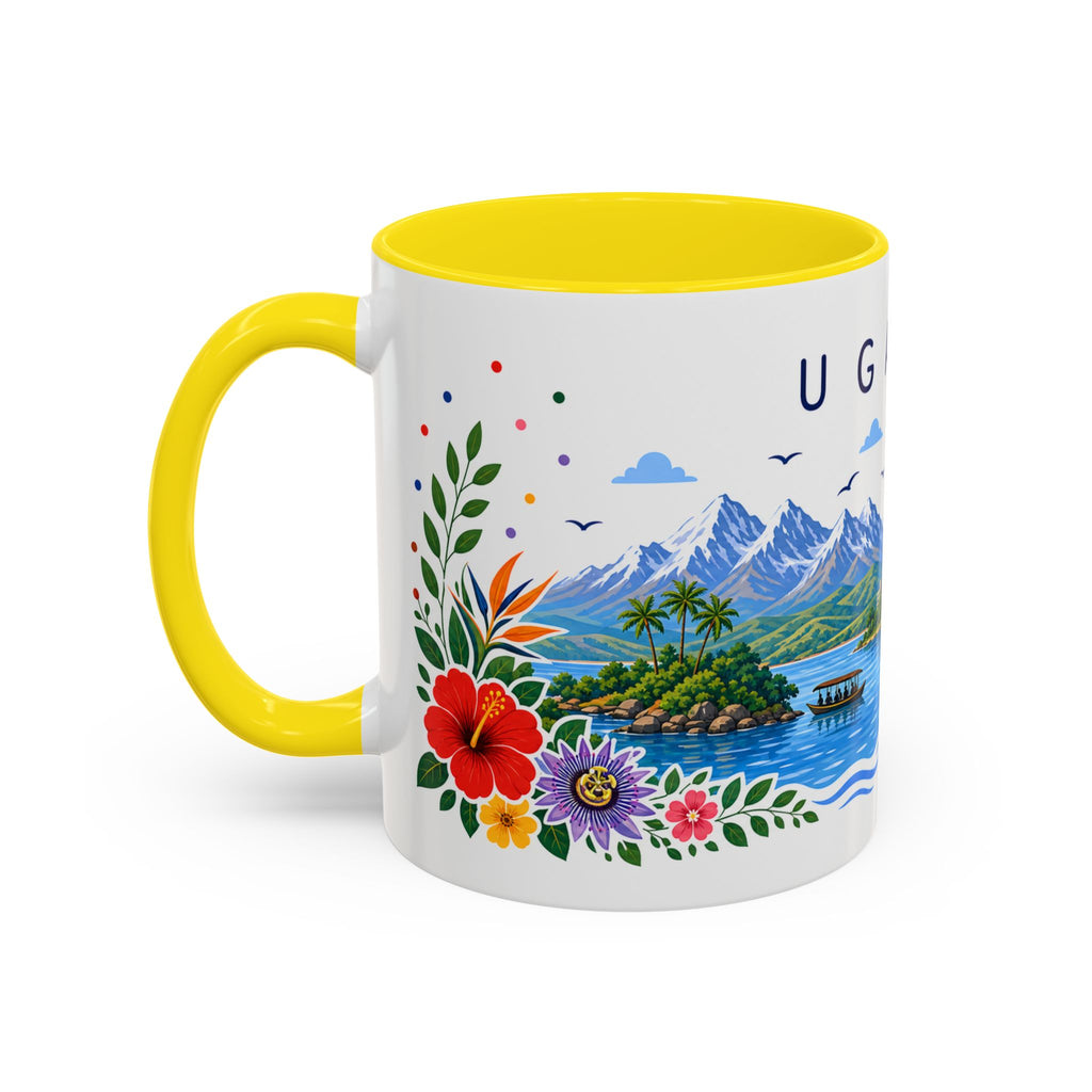 Uganda Coffee Mug | Travel Souvenir Accent Mug | Place Gift Ceramic Cup 11oz 15oz