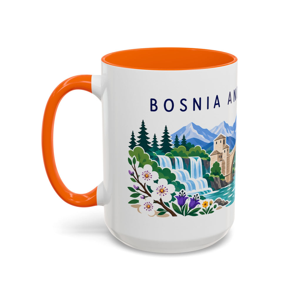 Bosnia and Herzegovina Coffee Mug | Travel Souvenir Accent Mug | Country Gift Ceramic Cup 11oz 15oz