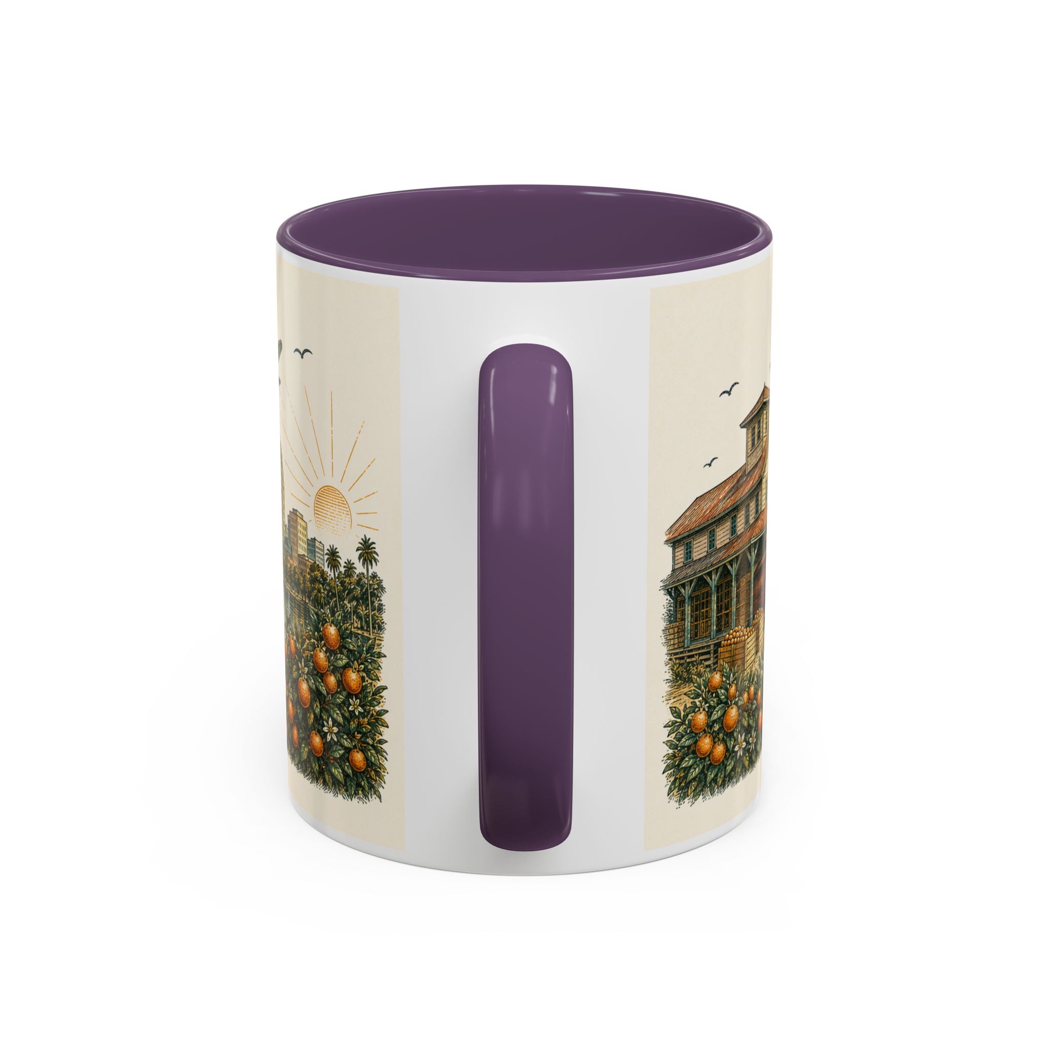 Orlando Coffee Mug | United States Travel Souvenir | Vintage Illustrated City Gift | 11 oz 15 oz Accent Mug