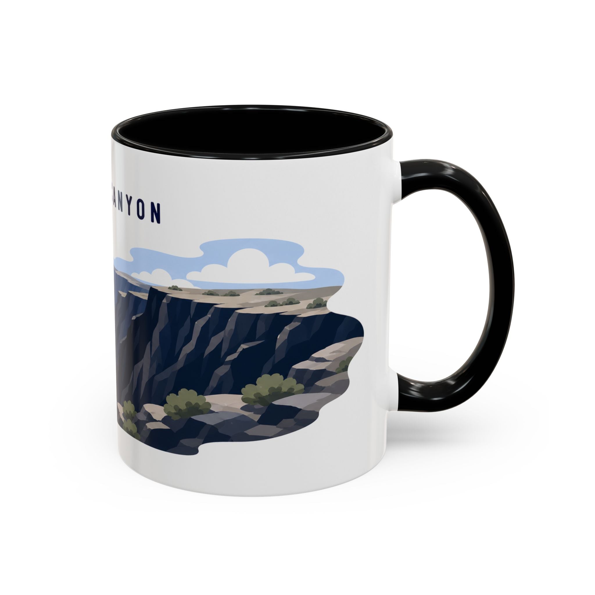 Black Canyon of the Gunnison National Park Coffee Mug | Solid Color Block Park Souvenir | 11oz 15oz Accent Mug