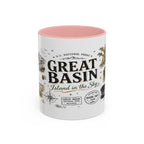 Great Basin National Park Coffee Mug | Nevada Desert Stargazing Hiking Gift | Accent Color Ceramic 11oz 15oz