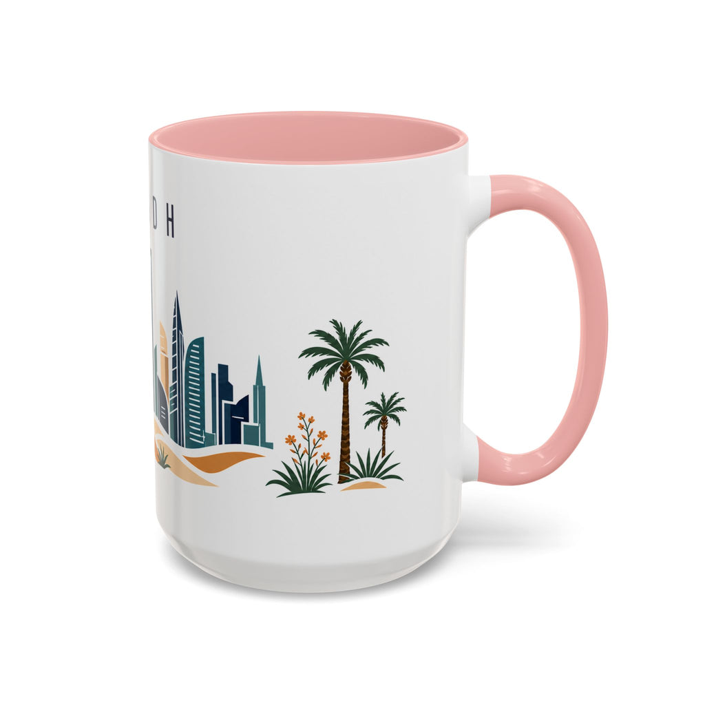 Riyadh Coffee Mug | Saudi Arabia Travel Souvenir | Porcelain Decal City Gift | 11oz 15oz Accent Mug