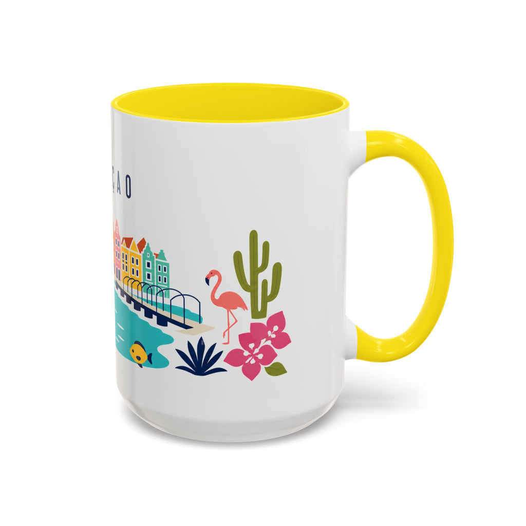 Curaçao Coffee Mug | Travel Souvenir Accent Mug | Country Gift Ceramic Cup 11oz 15oz