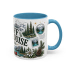 Banff Lake Louise Coffee Mug | Travel Destination Souvenir Gift | Accent Color Ceramic 11oz 15oz