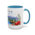 Azerbaijan Coffee Mug | Travel Souvenir Accent Mug | Place Gift Ceramic Cup 11oz 15oz