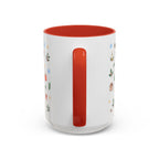 Nashville Christmas Mug | Watercolor City Souvenir, Acoustic Guitar, Harmonica (11oz 15oz)
