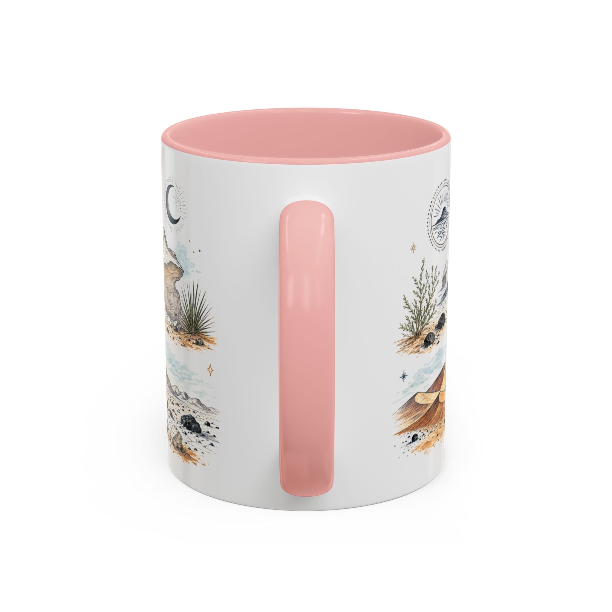 White Desert Mug, Egypt Travel Souvenir, Bucket List Gift, Accent Ceramic Coffee Mug 11oz 15oz