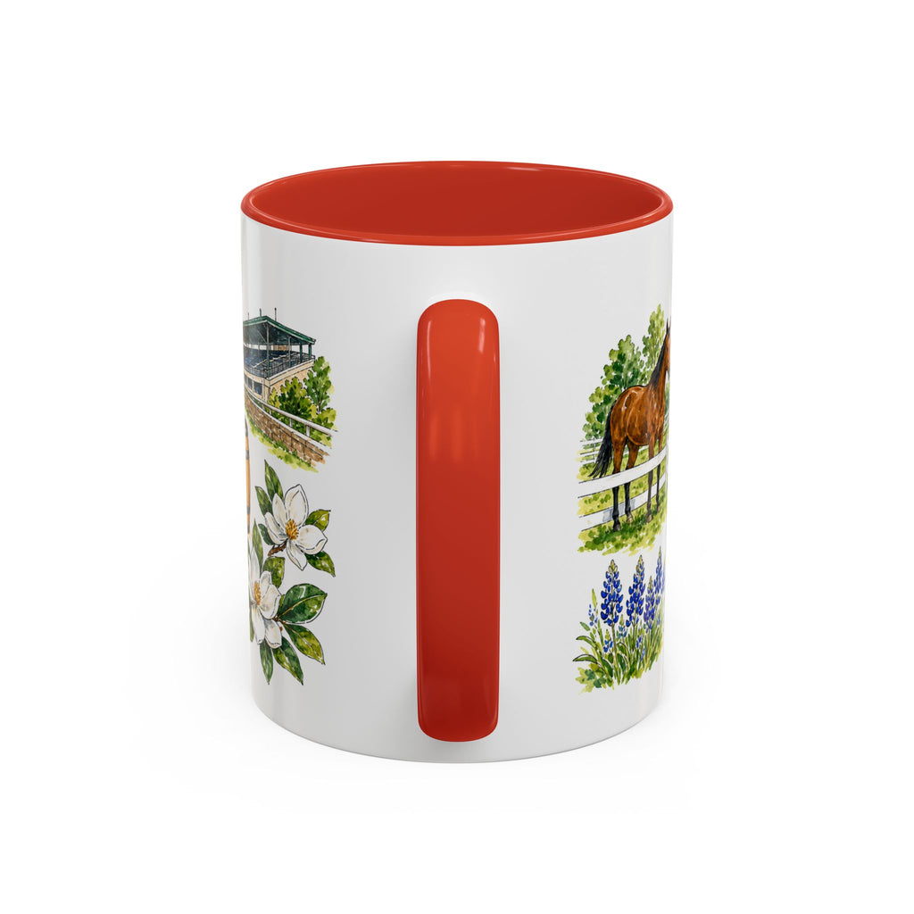 Lexington Illustrated Travel Mug | City Souvenir Accent Coffee Mug | 11oz 15oz Ceramic Cup