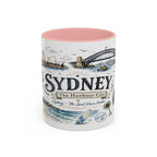 Sydney Coffee Mug | Australia Souvenir Travel Gift | Accent Color Ceramic 11oz 15oz