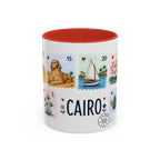 Cairo Coffee Mug | Postage Stamp Collage Mug | Travel Souvenir Accent Cup 11oz 15oz