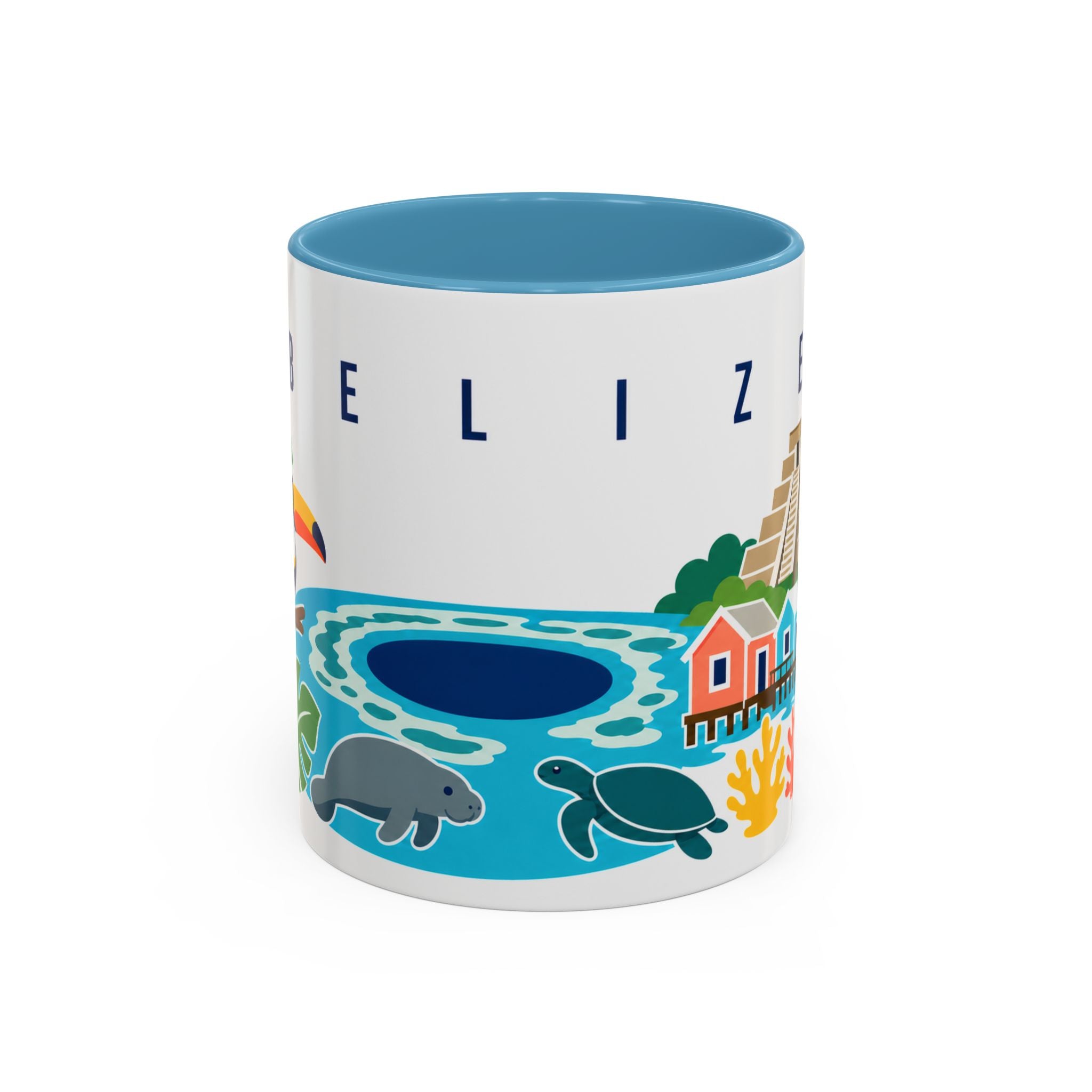 Belize Coffee Mug | Travel Souvenir Accent Mug | Country Gift Ceramic Cup 11oz 15oz