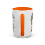 New Zealand South Island Coffee Mug | Travel Destination Souvenir Gift | Accent Color Ceramic 11oz 15oz